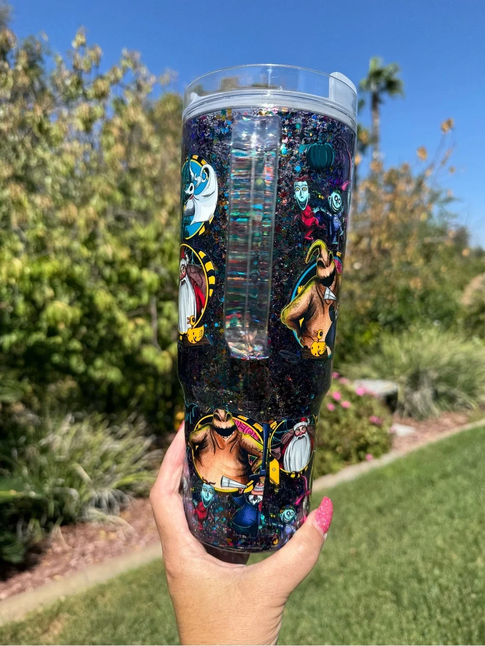 Nightmare Before Christmas Snow globe Tumbler 40oz